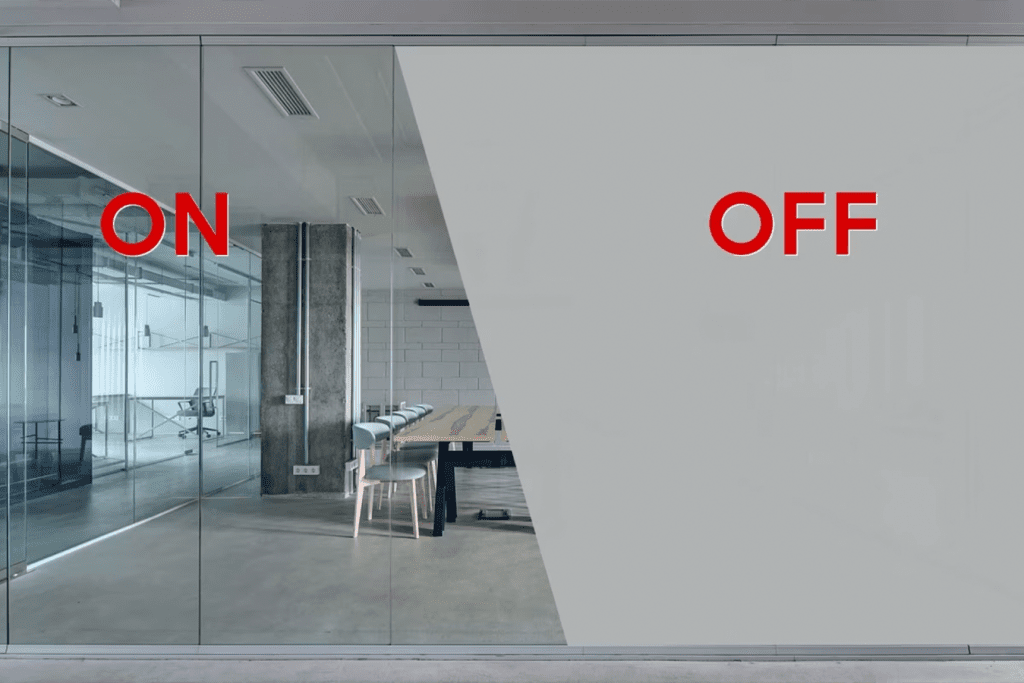 الزجاج الذكي smart glass